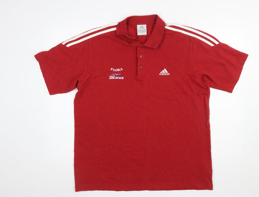 Mens UK Size XL adidas Cotton Blend Polo Shirt