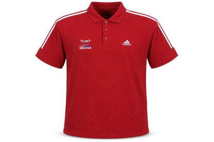 Front view of Adidas Men’s Red XL Polo Shirt London Marathon 2008 Sports Top