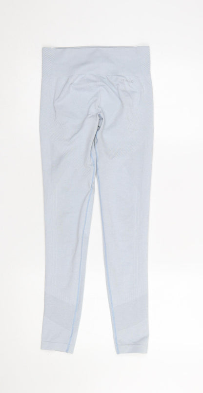 Womens UK Size 10 USA Pro Slim Fit Leggings Blue Leggings