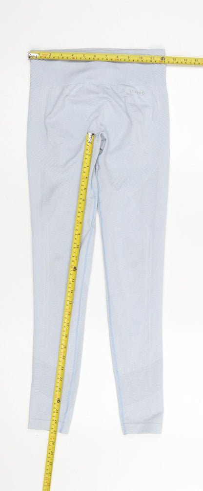 Womens UK Size 10 USA Pro Slim Fit Leggings Blue Leggings