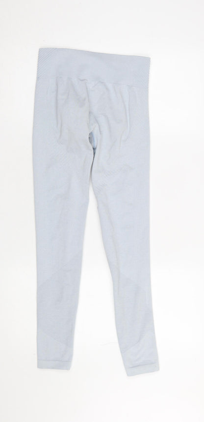Womens UK Size 10 USA Pro Slim Fit Leggings Blue Leggings