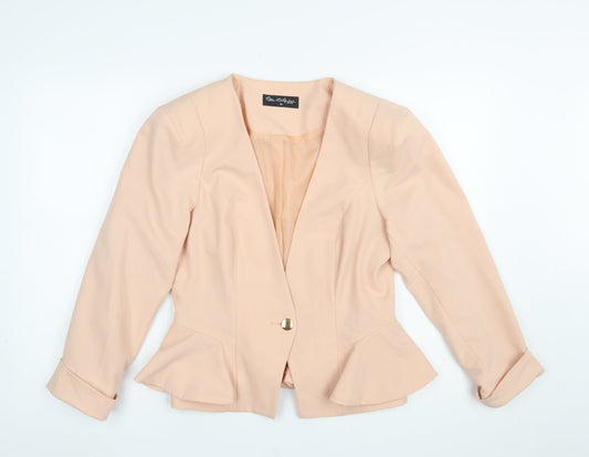 Womens UK Size 14 Miss Selfridge Regular Beige Blazer