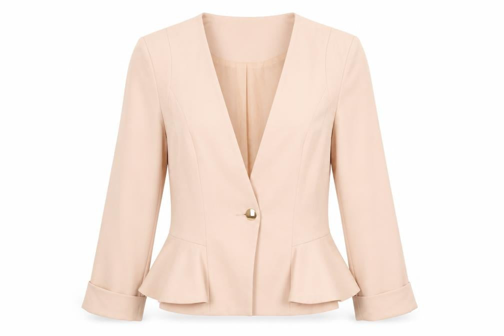 Womens UK Size 14 Miss Selfridge Regular Beige Blazer