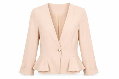Womens UK Size 14 Miss Selfridge Regular Beige Blazer