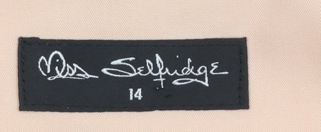 Womens UK Size 14 Miss Selfridge Regular Beige Blazer
