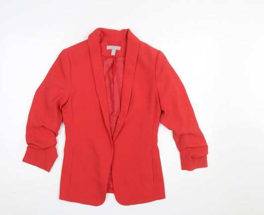 Womens UK Size 4 H&M Regular Red Blazer