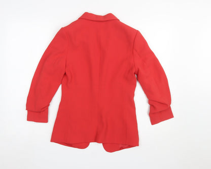 Womens UK Size 4 H&M Regular Red Blazer