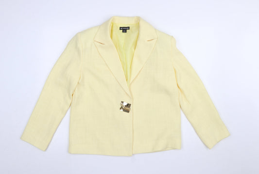 Womens UK Size 6 PRETTYLITTLETHING Regular Yellow Blazer