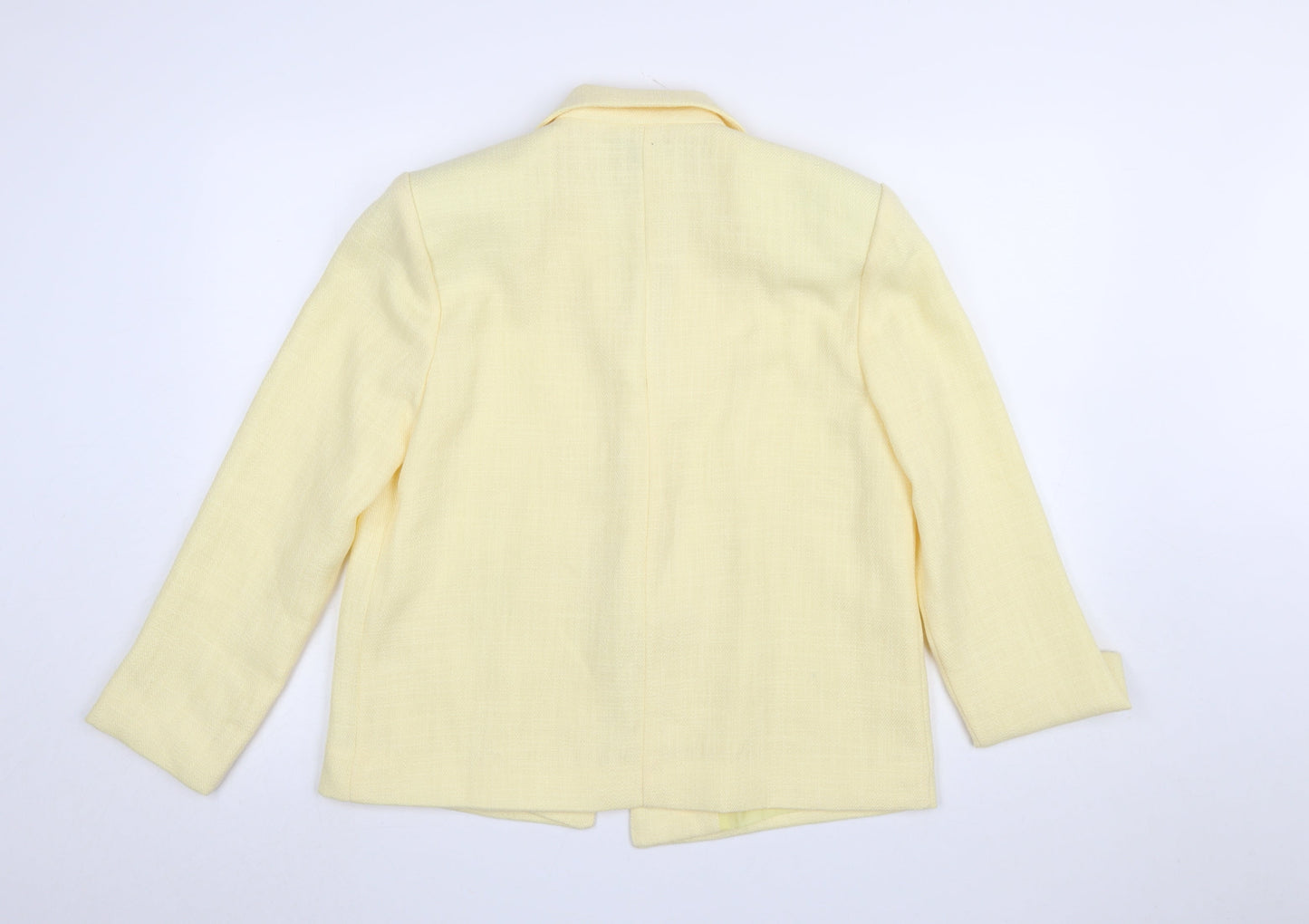 Womens UK Size 6 PRETTYLITTLETHING Regular Yellow Blazer