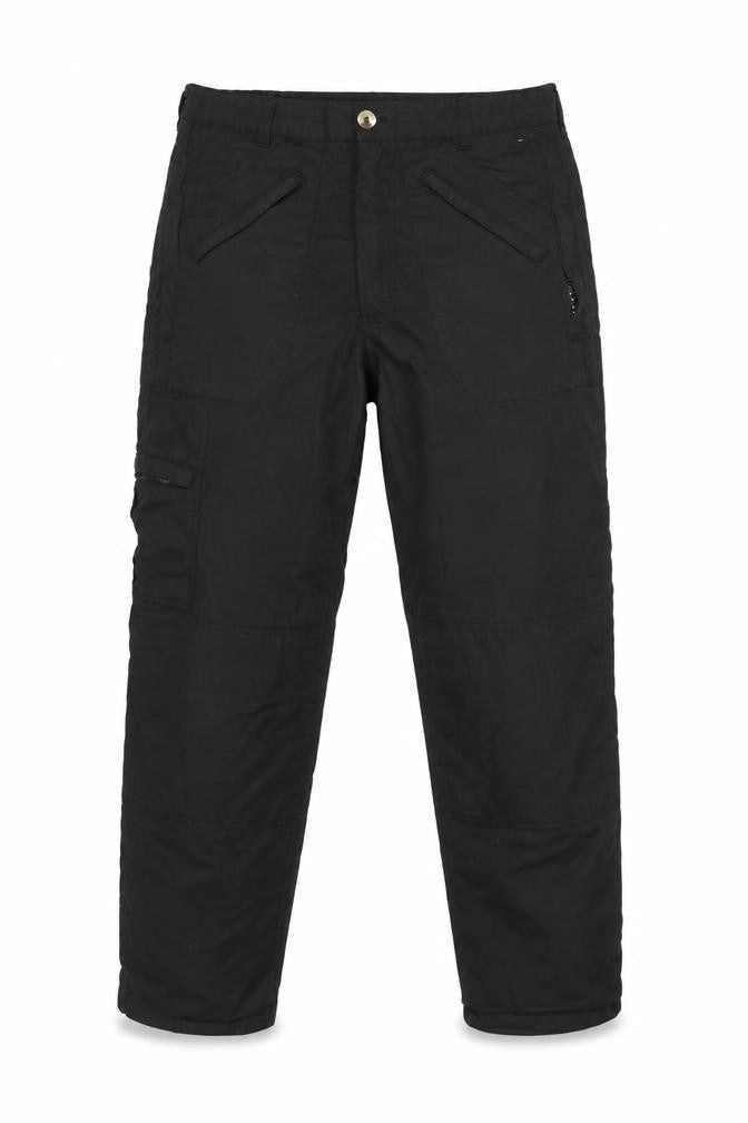 Mens UK Size 30 Regatta Professional Regular Fit Cargo Black Trousers