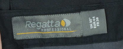 Mens UK Size 30 Regatta Professional Regular Fit Cargo Black Trousers