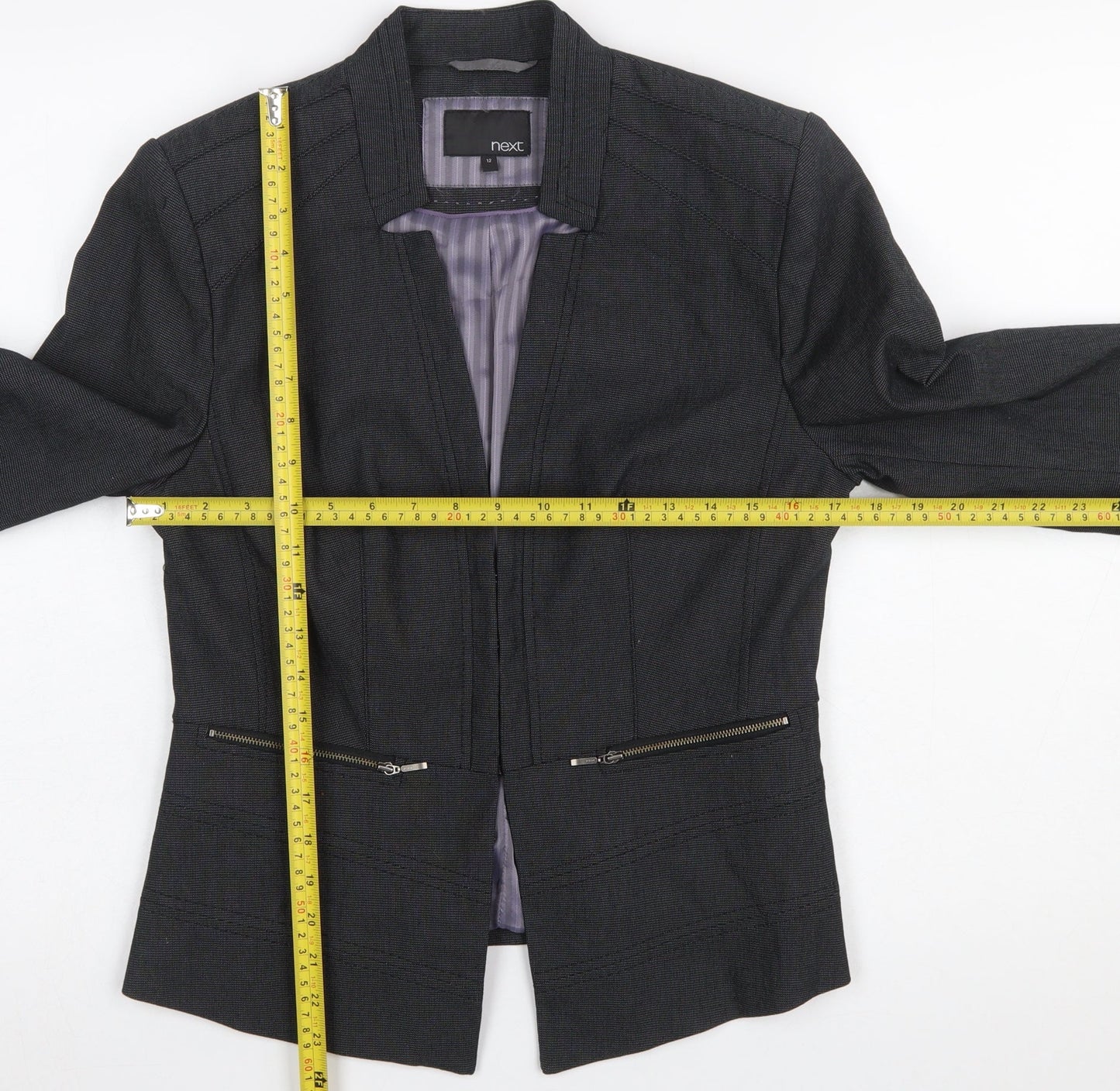 Womens UK Size 12 NEXT Regular Black Blazer
