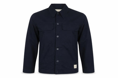 Prévu Men’s Navy Button-Up Shirt Medium Cotton Stretch
