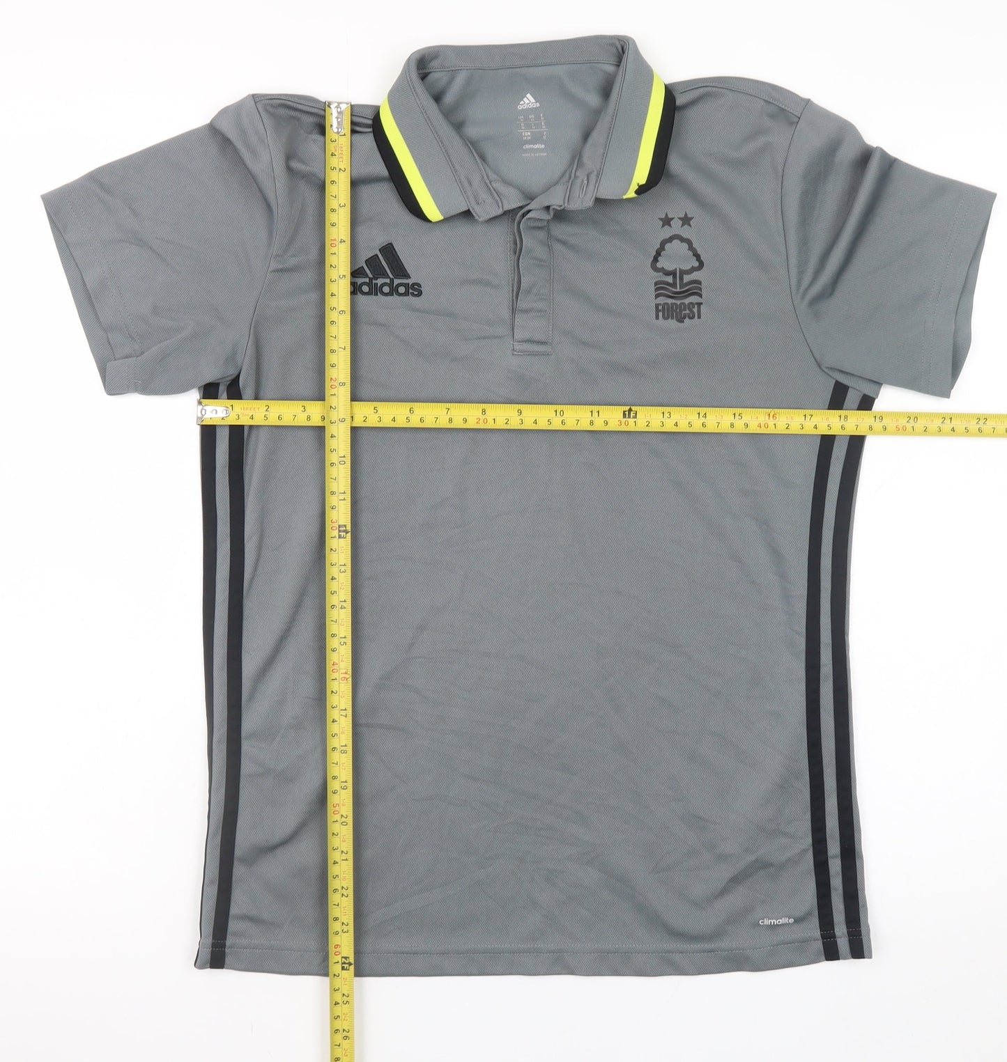 Adidas Men’s Grey Climalite Polo Shirt M Football Training Top
