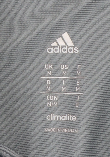 Adidas Men’s Grey Climalite Polo Shirt M Football Training Top