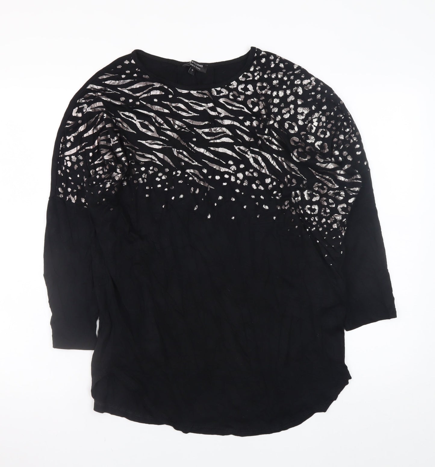 Womens UK Size 14 JD Williams Black Tunic Blouse