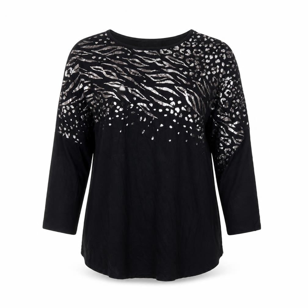 Womens UK Size 14 JD Williams Black Tunic Blouse