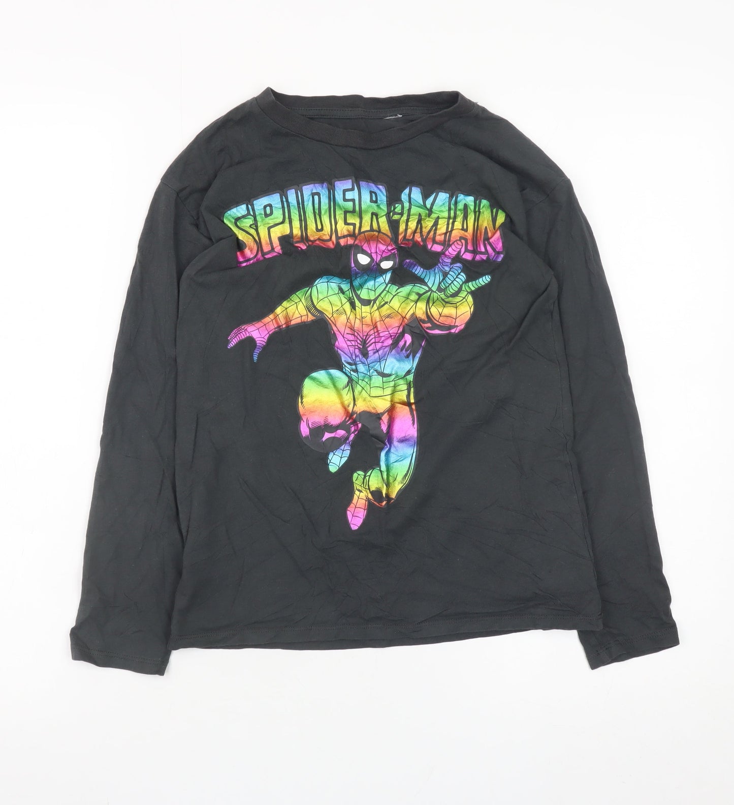 Boys UK Size 8-10 Years H&M Black Basic T-Shirt