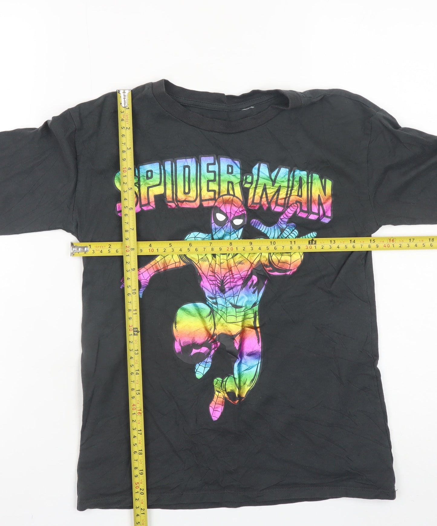 Boys UK Size 8-10 Years H&M Black Basic T-Shirt