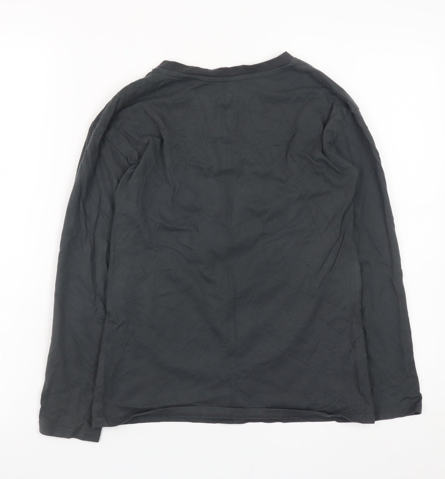 Boys UK Size 8-10 Years H&M Black Basic T-Shirt