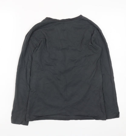 Boys UK Size 8-10 Years H&M Black Basic T-Shirt