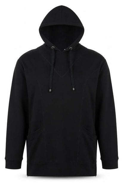 Mens UK Size XL Cable & Gauge Black Pullover Hoodie