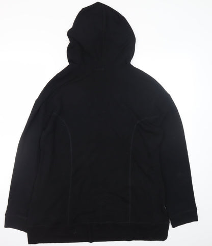 Mens UK Size XL Cable & Gauge Black Pullover Hoodie