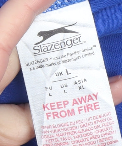 Mens UK Size L Slazenger Blue  T-Shirt