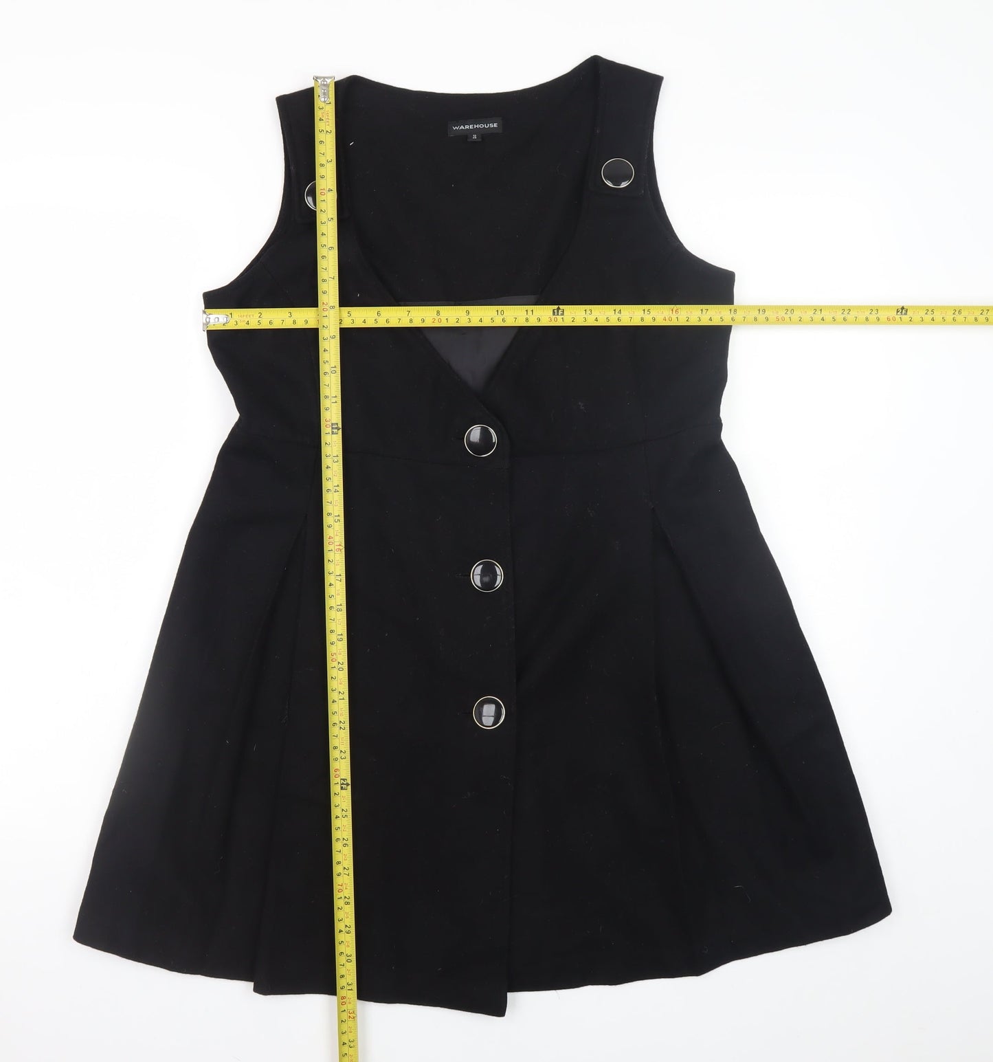 Womens UK Size 12 Warehouse Pinafore/Dungaree Dress