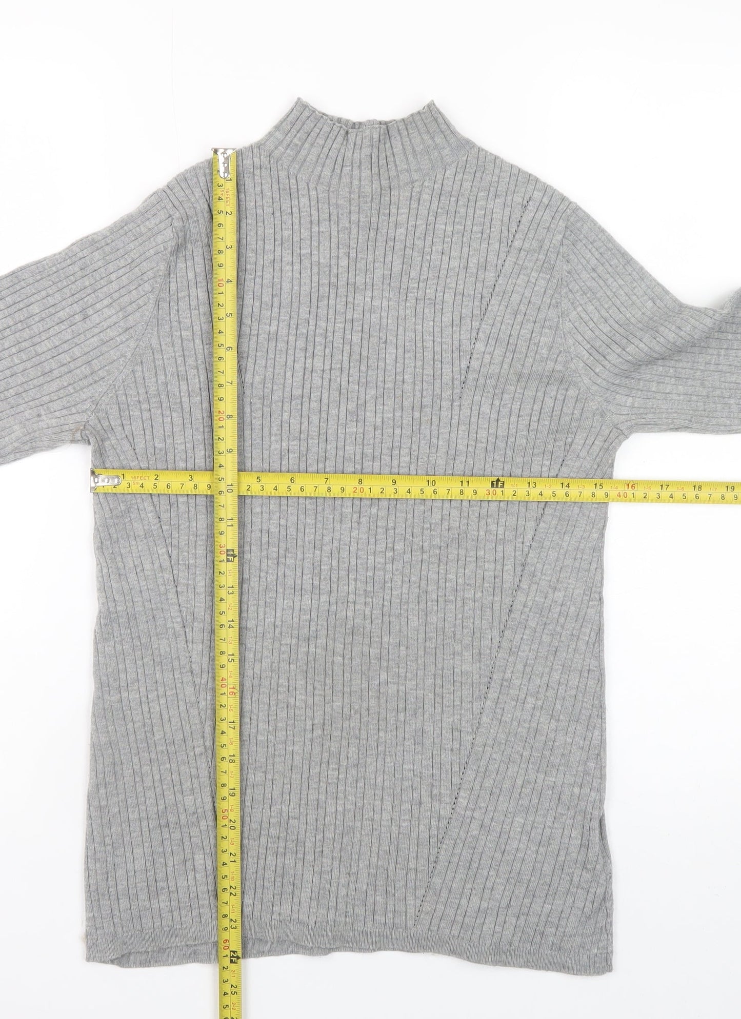 Womens UK Size M Monsoon Grey Pullover Jumper
