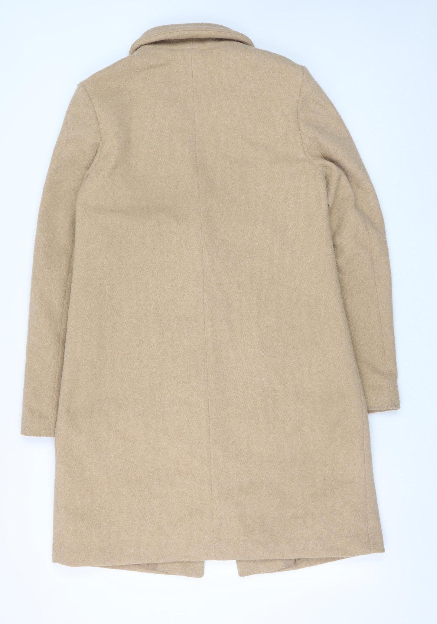 Womens UK Size 10 New Look Beige Overcoat