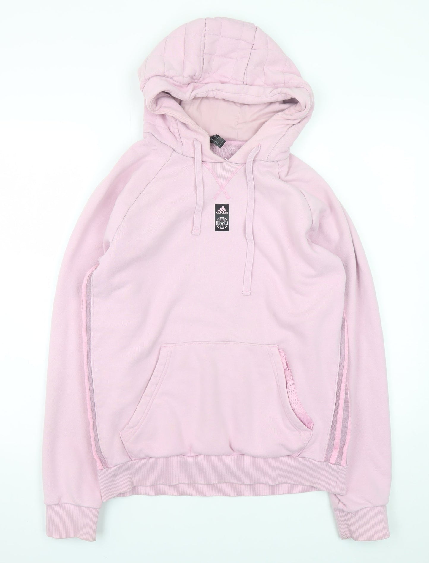 Womens UK Size M adidas Pink Pullover Hoodie