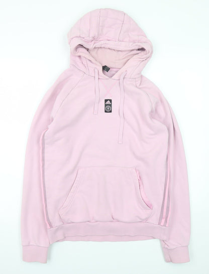Womens UK Size M adidas Pink Pullover Hoodie