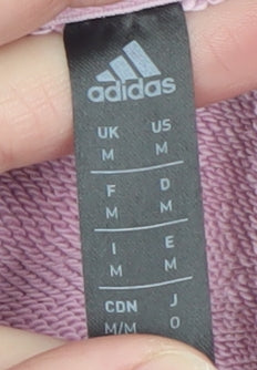 Womens UK Size M adidas Pink Pullover Hoodie