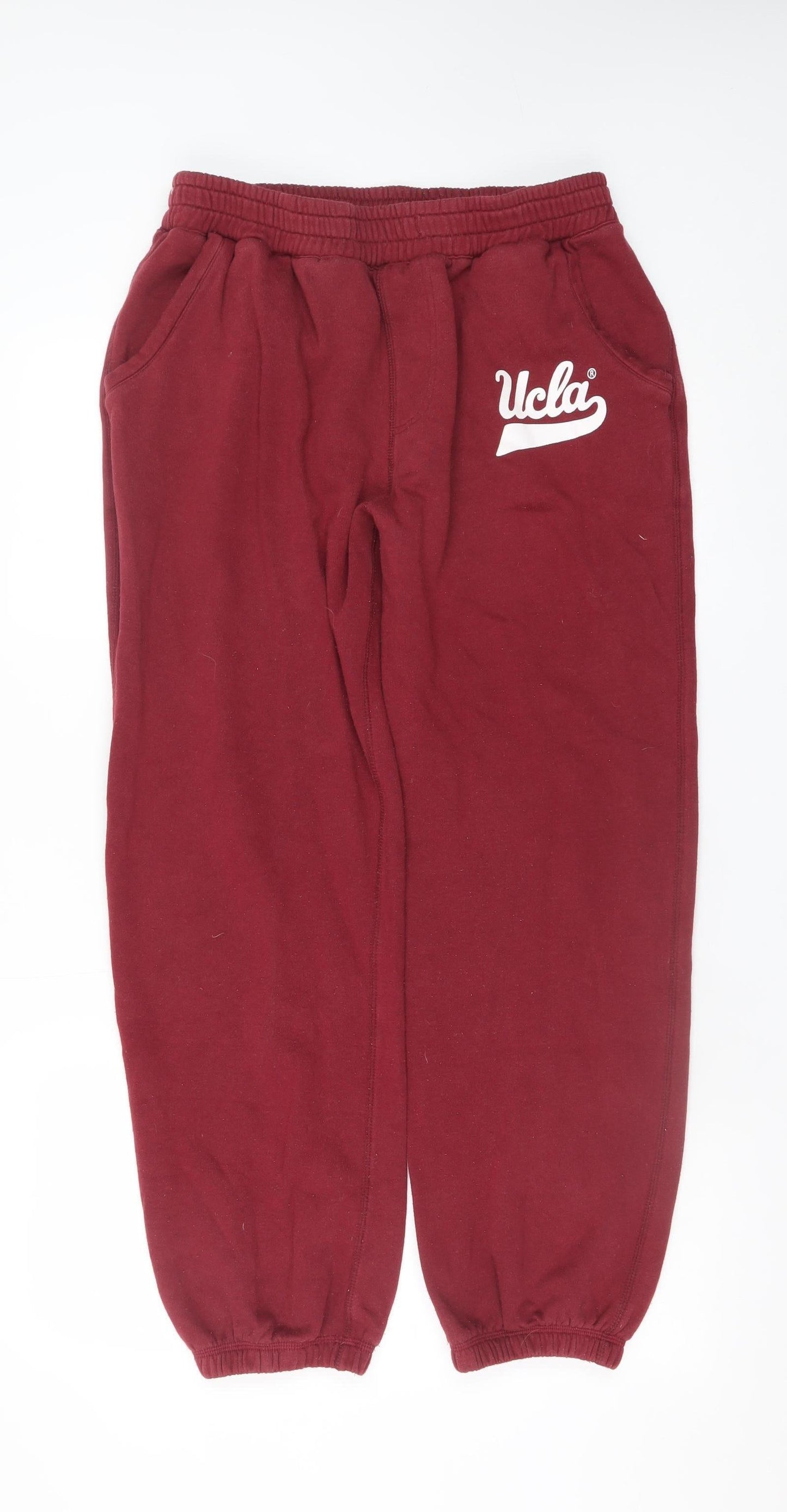 UCLA Men's Red Sweatpants Joggers M Collegiate Fleece Tapered Fit