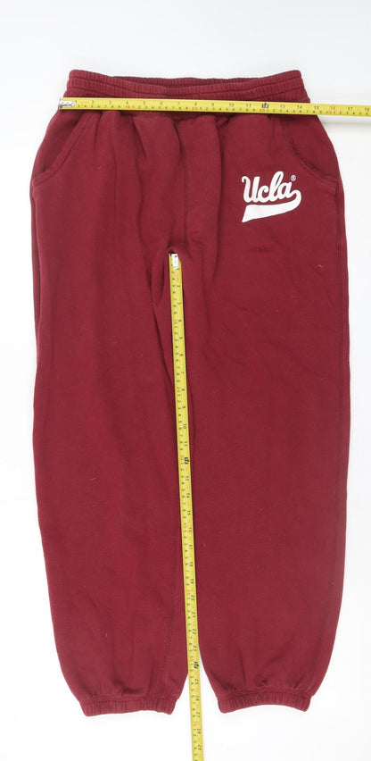 UCLA Men's Red Sweatpants Joggers M Collegiate Fleece Tapered Fit