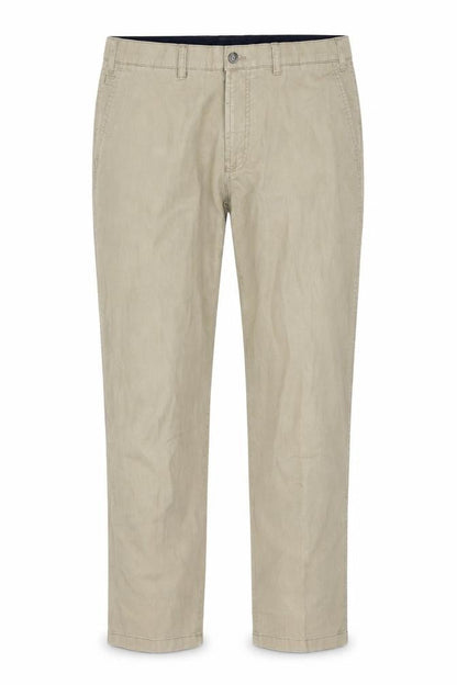 Brook Taverner Men's Beige Chino Trousers 40R Regular Fit Cotton Blend