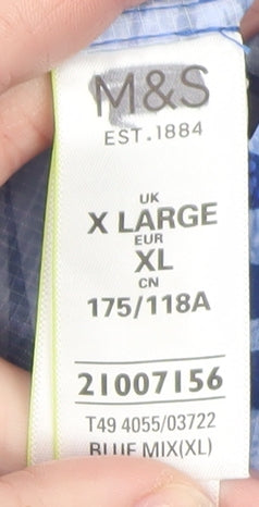 Womens UK Size XL Marks and Spencer Blue Rain Coat