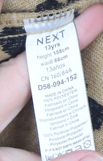 Girls UK Size 13 Years NEXT Brown Shirt Jacket