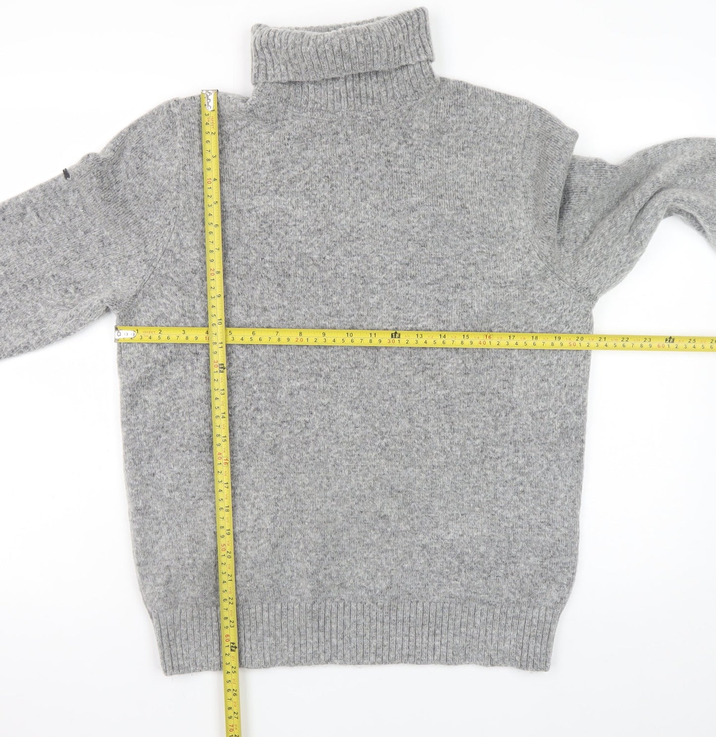 Womens UK Size L Superdry Grey Pullover Jumper