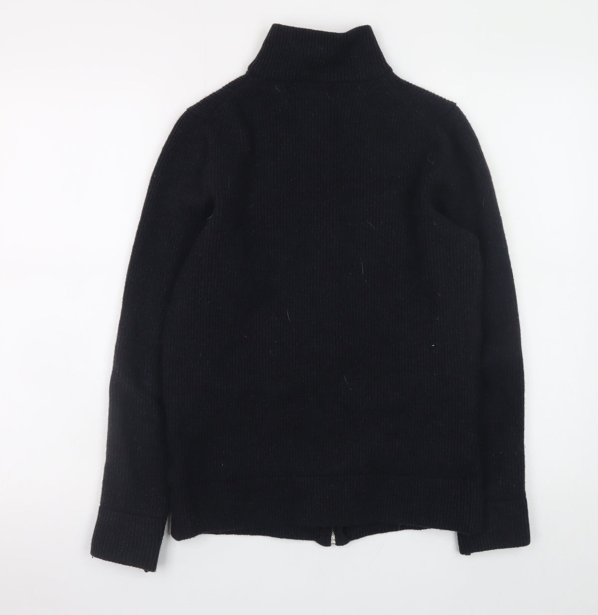 Mens UK Size S Marks and Spencer Black Full Zip Jumper