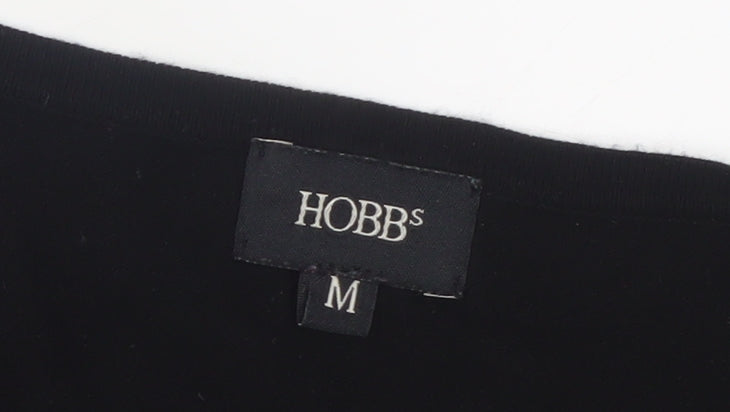 Hobbs Women's Black V-Neck Long Sleeve Jersey Top M