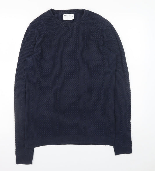 Mens UK Size M ASOS DESIGN Blue Pullover Jumper