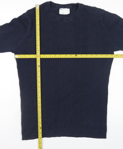 Mens UK Size M ASOS DESIGN Blue Pullover Jumper