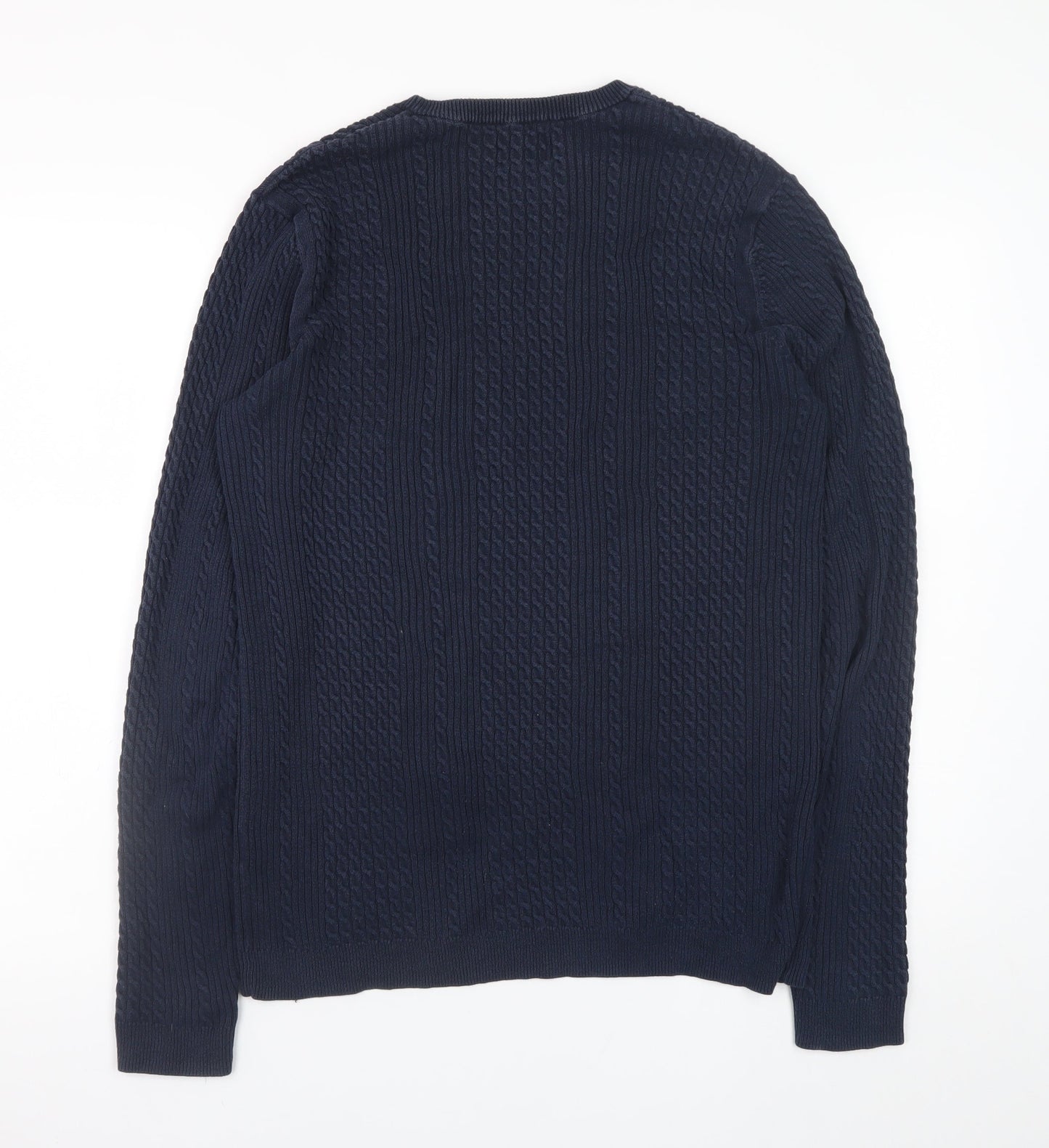 Mens UK Size M ASOS DESIGN Blue Pullover Jumper