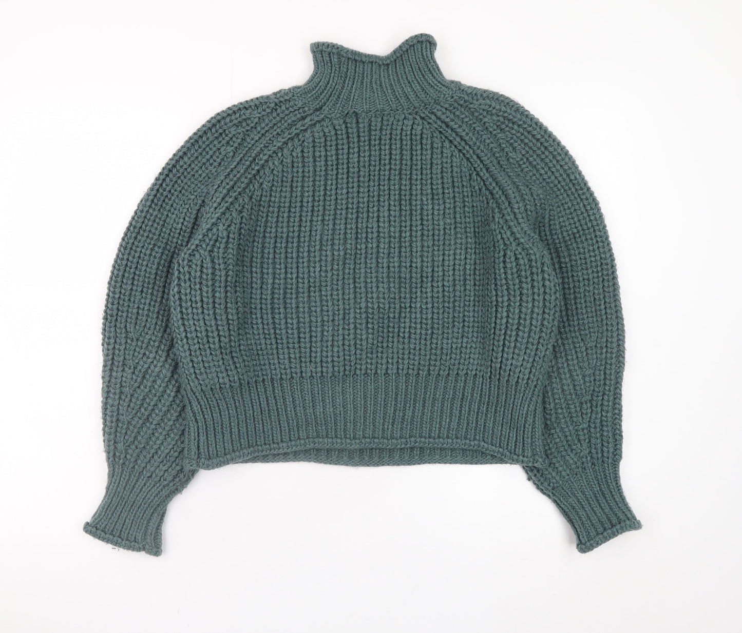 Womens UK Size 12 H&M Green Pullover Jumper