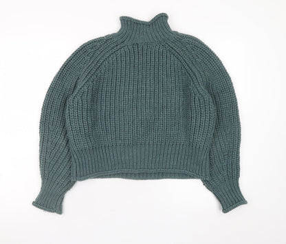 Womens UK Size 12 H&M Green Pullover Jumper