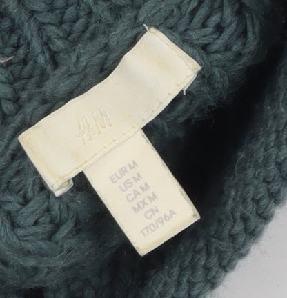 Womens UK Size 12 H&M Green Pullover Jumper