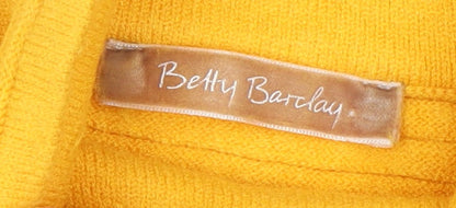 Womens UK Size 12 Betty Barclay Yellow Pullover Sweatshirt