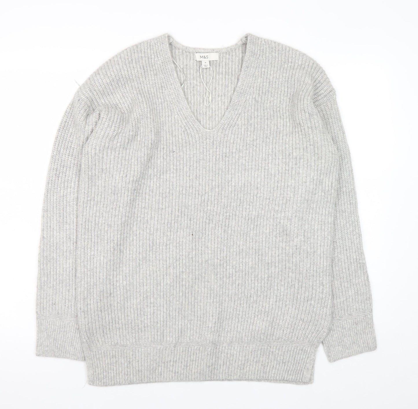 Womens UK Size M Marks and Spencer Grey Pullover Jumper